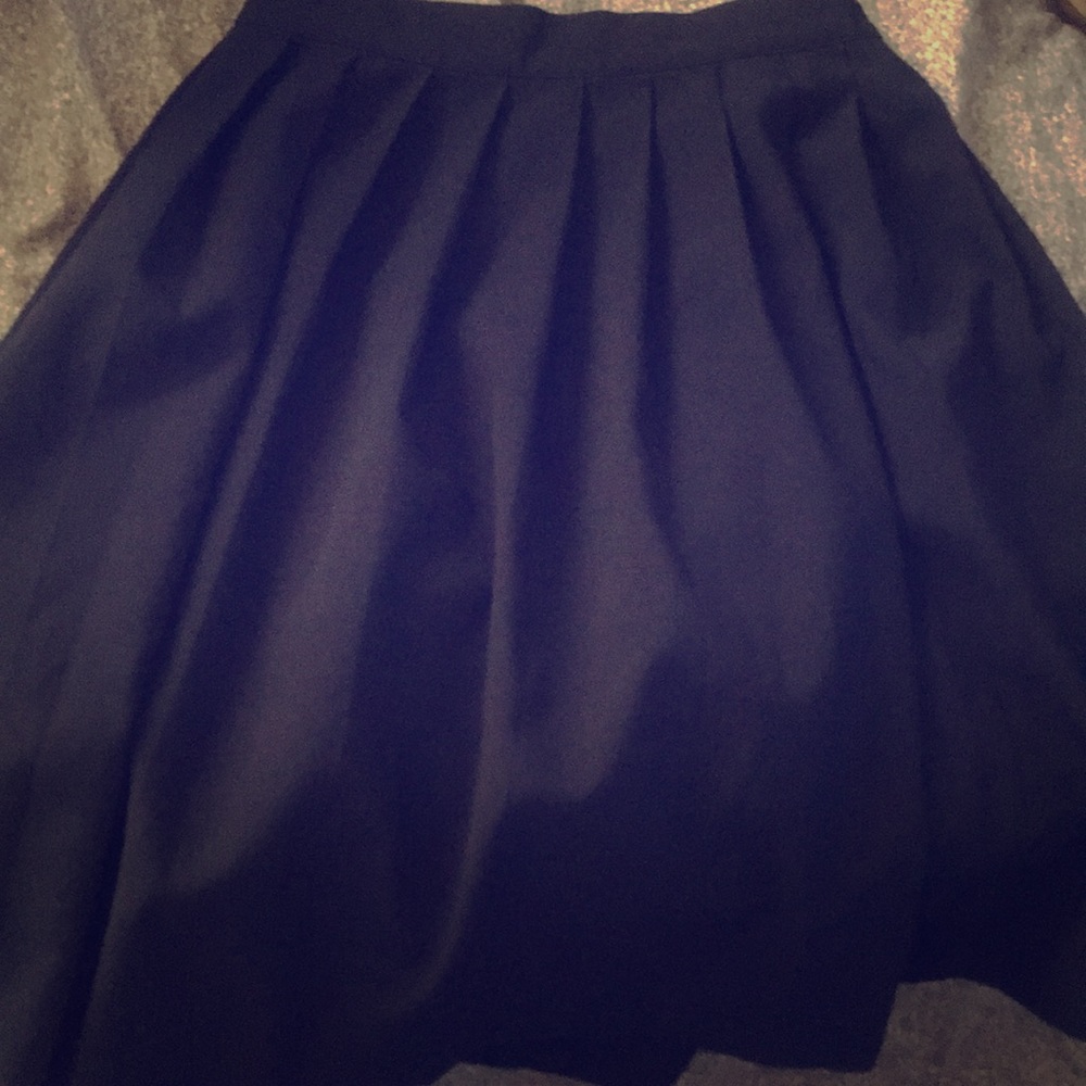 Flowing schoolgirl skirt